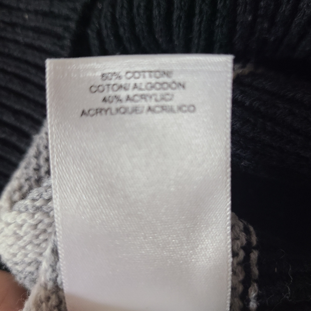 Lucky Brand Women’s gray black striped sweater - Picture 13 of 13